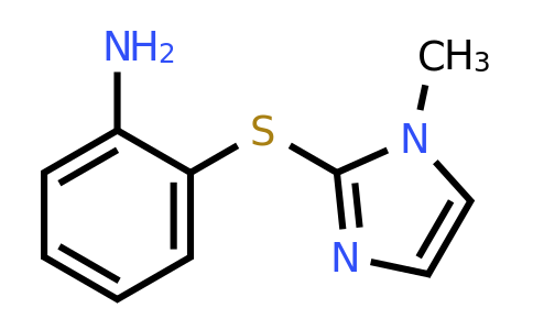 133328-77-5 | 2-[(1-methyl-1h-imidazol-2-yl)sulfanyl]aniline