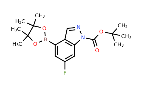 1333319-72-4 | tert-Butyl 6-fluoro-4-(4,4,5,5-tetramethyl-1,3,2-dioxaborolan-2-yl)-1H-indazole-1-carboxylate