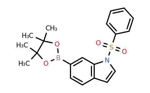 1333344-24-3 | 1-(Phenylsulfonyl)-6-(4,4,5,5-tetramethyl-1,3,2-dioxaborolan-2-yl)-1H-indole