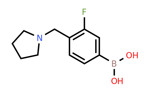 (3-Fluoro-4-(pyrrolidin-1-ylmethyl)phenyl)boronic acid