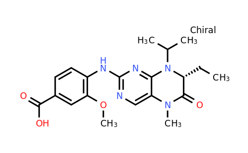 1333493-13-2 | (R)-4-((7-Ethyl-8-isopropyl-5-methyl-6-oxo-5,6,7,8-tetrahydropteridin-2-yl)amino)-3-methoxybenzoic acid