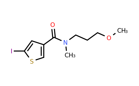 1333723-84-4 | 5-Iodo-N-(3-methoxypropyl)-N-methylthiophene-3-carboxamide