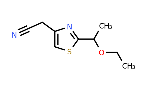 1333802-44-0 | 2-[2-(1-ethoxyethyl)-1,3-thiazol-4-yl]acetonitrile