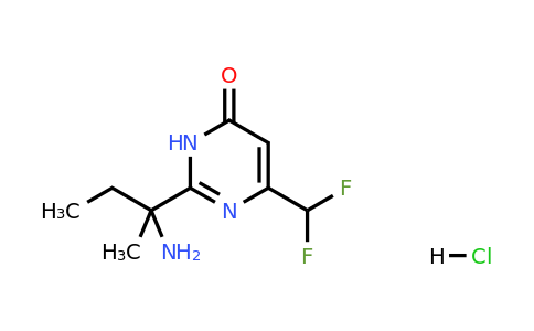 1333964-59-2 | 2-(2-Aminobutan-2-yl)-6-(difluoromethyl)-3,4-dihydropyrimidin-4-one hydrochloride