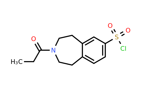 1334147-15-7 | 3-Propionyl-2,3,4,5-tetrahydro-1h-benzo[d]azepine-7-sulfonyl chloride