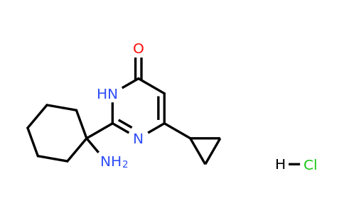 1334147-66-8 | 2-(1-Aminocyclohexyl)-6-cyclopropyl-3,4-dihydropyrimidin-4-one hydrochloride