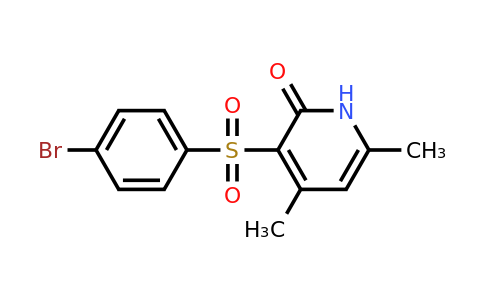 1334488-56-0 | 3-((4-Bromophenyl)sulfonyl)-4,6-dimethylpyridin-2(1h)-one