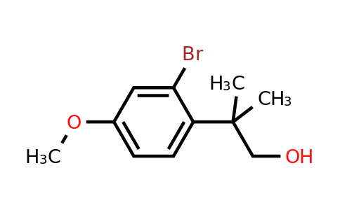 2-(2-Bromo-4-methoxyphenyl)-2-methylpropan-1-ol