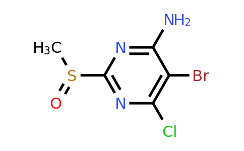 1337962-39-6 | 5-Bromo-6-chloro-2-(methylsulfinyl)pyrimidin-4-amine