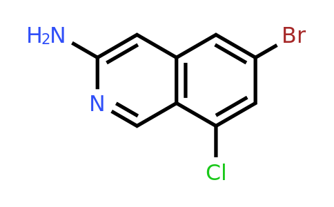 1338254-58-2 | 6-Bromo-8-chloroisoquinolin-3-amine