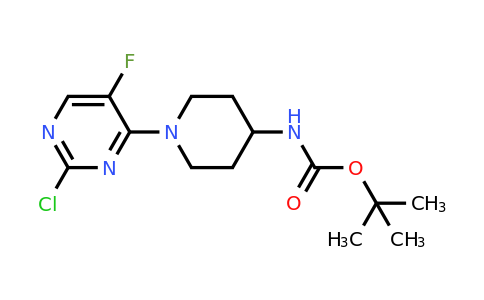 1338494-93-1 | Tert-butyl (1-(2-chloro-5-fluoropyrimidin-4-yl)piperidin-4-yl)carbamate