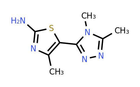 1339037-73-8 | 5-(4,5-Dimethyl-4h-1,2,4-triazol-3-yl)-4-methylthiazol-2-amine