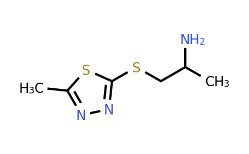 1339102-82-7 | 1-((5-Methyl-1,3,4-thiadiazol-2-yl)thio)propan-2-amine
