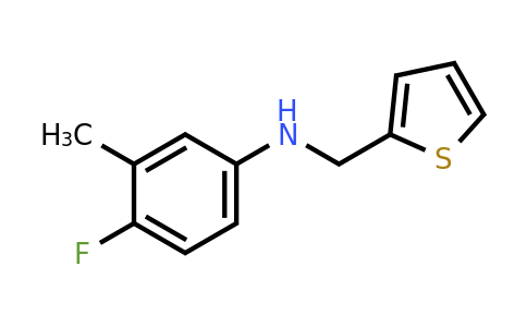 1339161-55-5 | 4-Fluoro-3-methyl-N-(thiophen-2-ylmethyl)aniline
