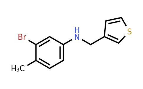 1339180-18-5 | 3-Bromo-4-methyl-N-(thiophen-3-ylmethyl)aniline