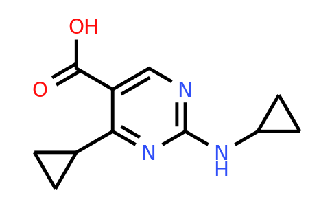 1339250-72-4 | 4-Cyclopropyl-2-(cyclopropylamino)pyrimidine-5-carboxylic acid