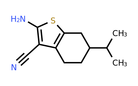 1339396-84-7 | 2-Amino-6-(propan-2-yl)-4,5,6,7-tetrahydro-1-benzothiophene-3-carbonitrile