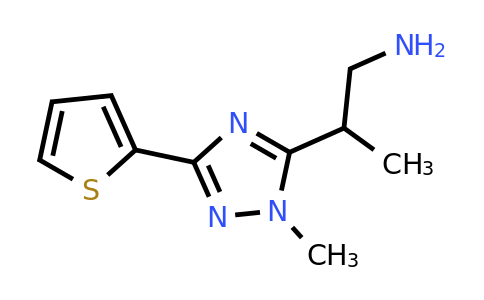 1339536-24-1 | 2-(1-Methyl-3-(thiophen-2-yl)-1h-1,2,4-triazol-5-yl)propan-1-amine