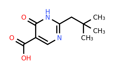 1339666-48-6 | 2-Neopentyl-6-oxo-1,6-dihydropyrimidine-5-carboxylic acid
