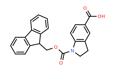 1339770-58-9 | 1-{[(9h-fluoren-9-yl)methoxy]carbonyl}-2,3-dihydro-1h-indole-5-carboxylic acid