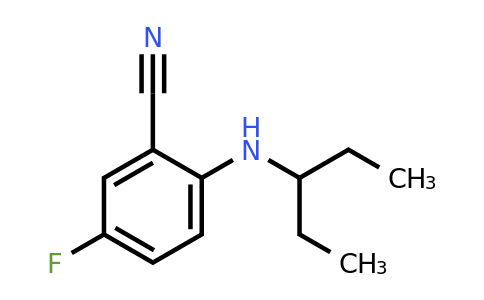 5-Fluoro-2-(pentan-3-ylamino)benzonitrile