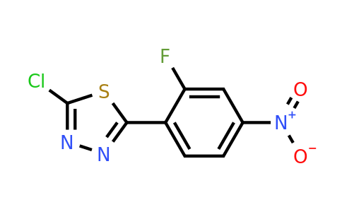 1340057-97-7 | 2-Chloro-5-(2-fluoro-4-nitrophenyl)-1,3,4-thiadiazole
