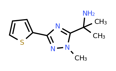 1340090-28-9 | 2-(1-Methyl-3-(thiophen-2-yl)-1h-1,2,4-triazol-5-yl)propan-2-amine