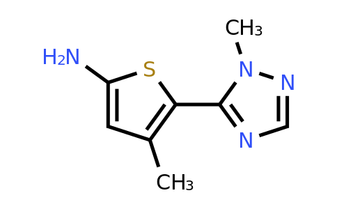 1340102-52-4 | 4-Methyl-5-(1-methyl-1h-1,2,4-triazol-5-yl)thiophen-2-amine