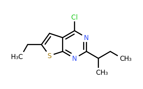 1340221-66-0 | 2-(Sec-butyl)-4-chloro-6-ethylthieno[2,3-d]pyrimidine