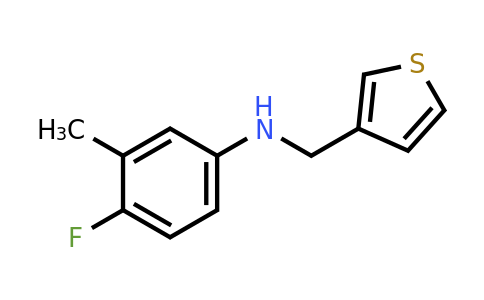 1340243-52-8 | 4-Fluoro-3-methyl-N-(thiophen-3-ylmethyl)aniline