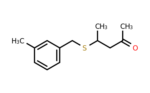 4-((3-Methylbenzyl)thio)pentan-2-one
