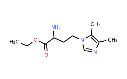 1340328-29-1 | Ethyl 2-amino-4-(4,5-dimethyl-1h-imidazol-1-yl)butanoate