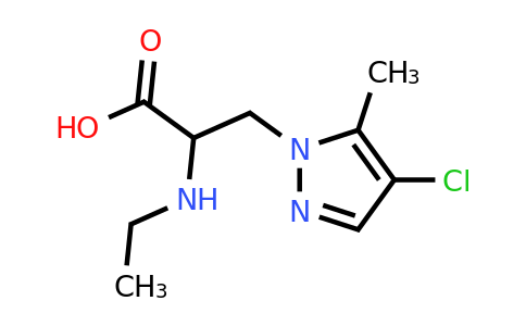 3-(4-Chloro-5-methyl-1h-pyrazol-1-yl)-2-(ethylamino)propanoic acid