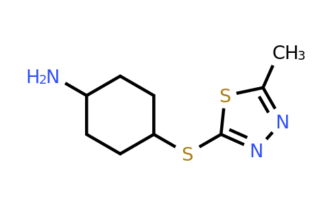 1340580-62-2 | 4-((5-Methyl-1,3,4-thiadiazol-2-yl)thio)cyclohexan-1-amine