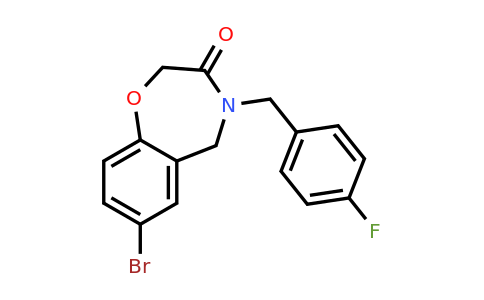 1340760-03-3 | 7-Bromo-4-(4-fluorobenzyl)-4,5-dihydrobenzo[f][1,4]oxazepin-3(2H)-one