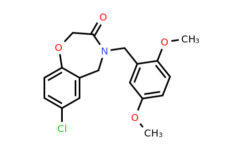 1340800-77-2 | 7-Chloro-4-(2,5-dimethoxybenzyl)-4,5-dihydrobenzo[f][1,4]oxazepin-3(2H)-one