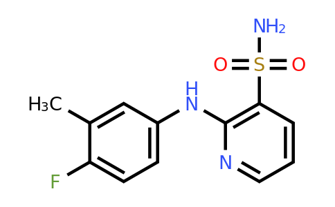 2-((4-Fluoro-3-methylphenyl)amino)pyridine-3-sulfonamide