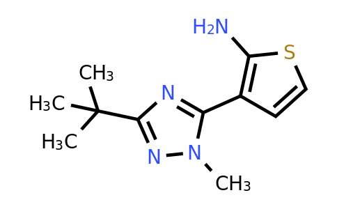 1341044-93-6 | 3-(3-(Tert-butyl)-1-methyl-1h-1,2,4-triazol-5-yl)thiophen-2-amine
