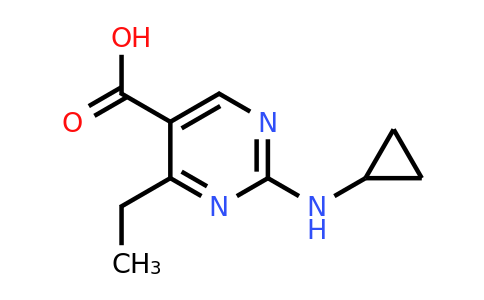 1341048-07-4 | 2-(Cyclopropylamino)-4-ethylpyrimidine-5-carboxylic acid