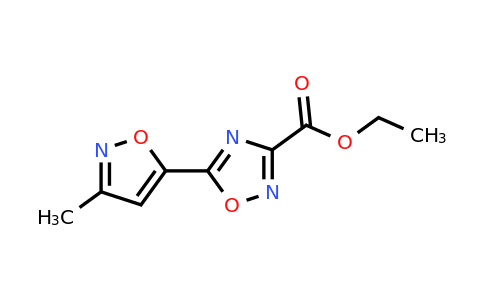 Ethyl 5-(3-methylisoxazol-5-yl)-1,2,4-oxadiazole-3-carboxylate
