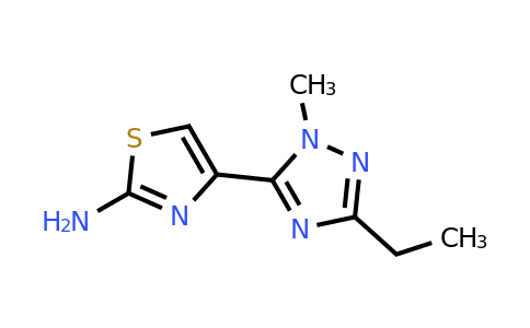 1341275-56-6 | 4-(3-Ethyl-1-methyl-1h-1,2,4-triazol-5-yl)thiazol-2-amine