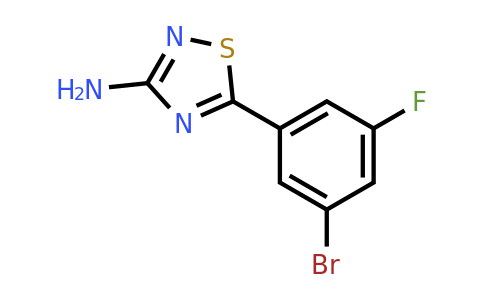 1341481-28-4 | 5-(3-Bromo-5-fluorophenyl)-1,2,4-thiadiazol-3-amine