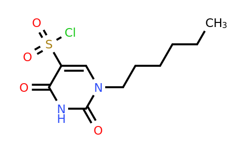 1341538-76-8 | 1-Hexyl-2,4-dioxo-1,2,3,4-tetrahydropyrimidine-5-sulfonyl chloride