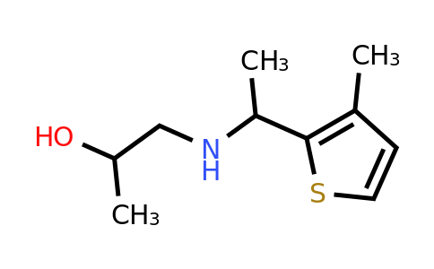 1341553-51-2 | 1-((1-(3-Methylthiophen-2-yl)ethyl)amino)propan-2-ol