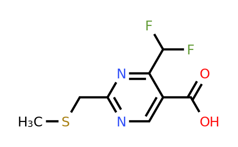 1341653-96-0 | 4-(Difluoromethyl)-2-((methylthio)methyl)pyrimidine-5-carboxylic acid