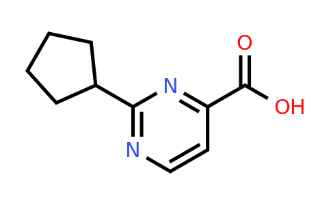 1341862-89-2 | 2-Cyclopentylpyrimidine-4-carboxylic acid