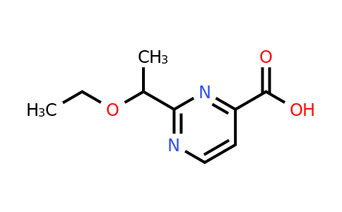 1341929-85-8 | 2-(1-Ethoxyethyl)pyrimidine-4-carboxylic acid