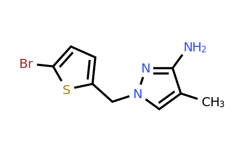 1-((5-Bromothiophen-2-yl)methyl)-4-methyl-1h-pyrazol-3-amine