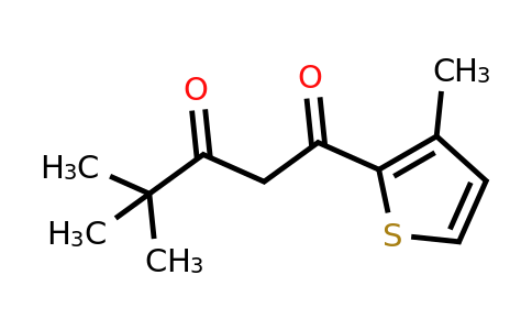 1341964-65-5 | 4,4-Dimethyl-1-(3-methylthiophen-2-yl)pentane-1,3-dione