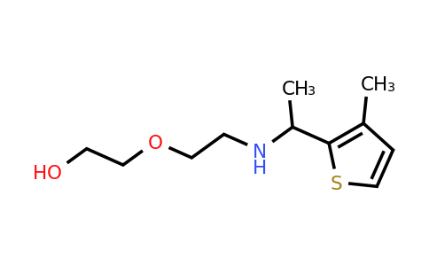 1342002-56-5 | 2-(2-((1-(3-Methylthiophen-2-yl)ethyl)amino)ethoxy)ethan-1-ol